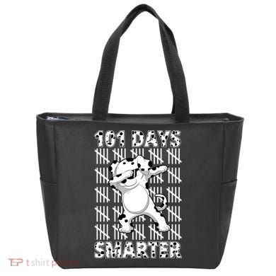 101 Days Smarter Dabbing Dalmatian Dog Tote Bag