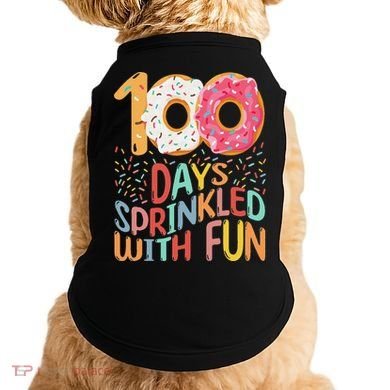100 Days Sprinkled With Fun Cupcake 100th Day Of School Doggie Tank