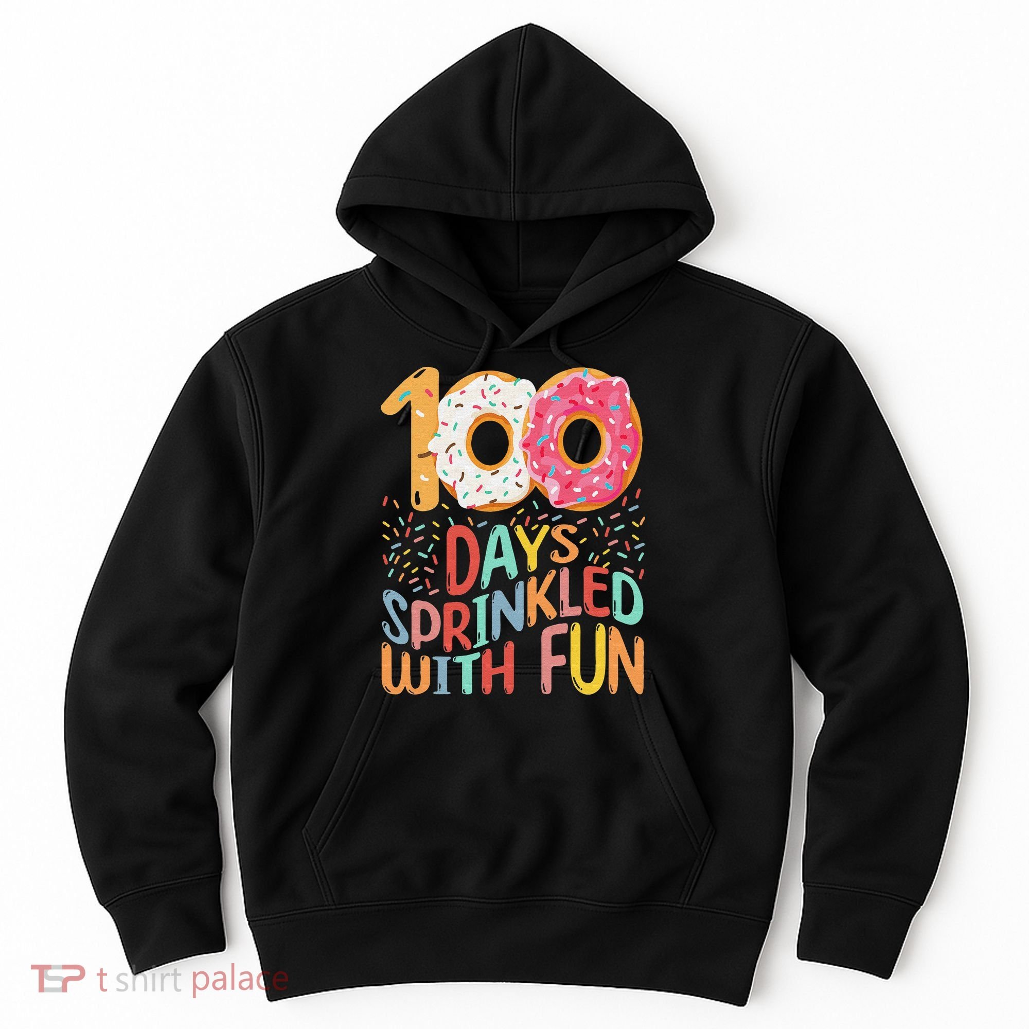 100 Days Sprinkled With Fun Cupcake 100th Day Of School Hoodie