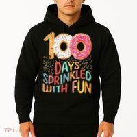100 Days Sprinkled With Fun Cupcake 100th Day Of School Hoodie thumb 2