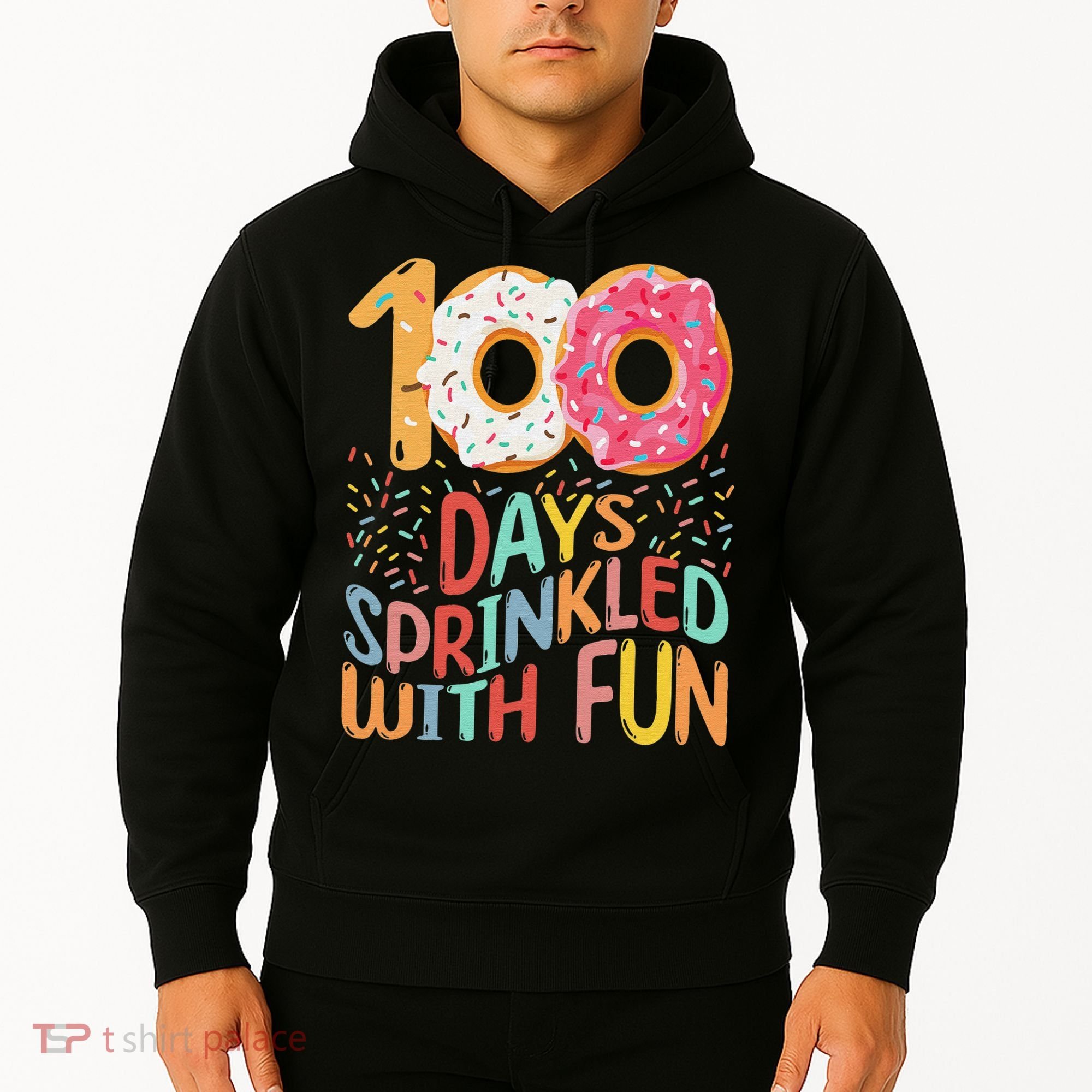 100 Days Sprinkled With Fun Cupcake 100th Day Of School Hoodie