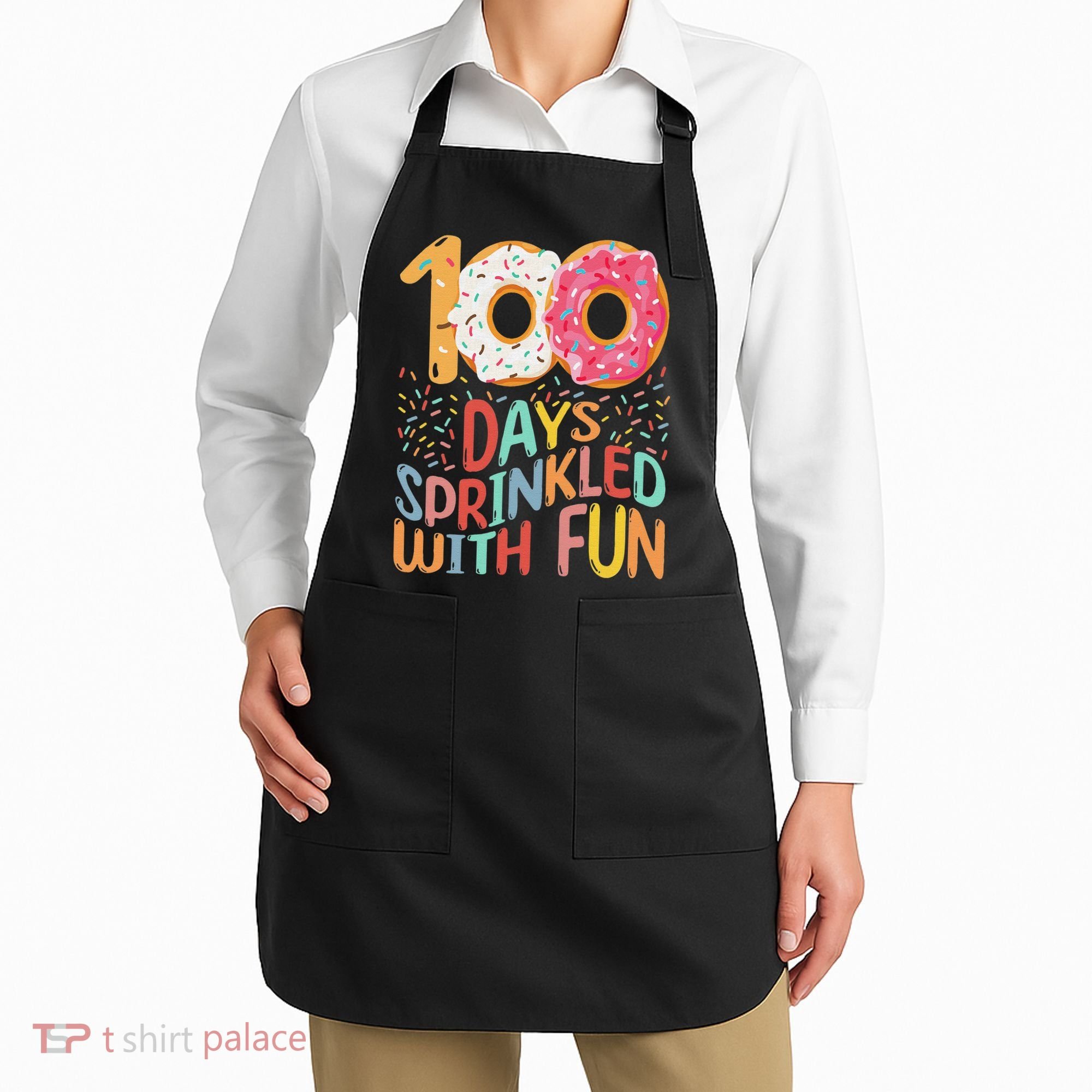 100 Days Sprinkled With Fun Cupcake 100th Day Of School Apron