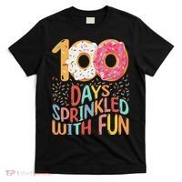 100 Days Sprinkled With Fun Cupcake 100th Day Of School T-Shirt thumb 0