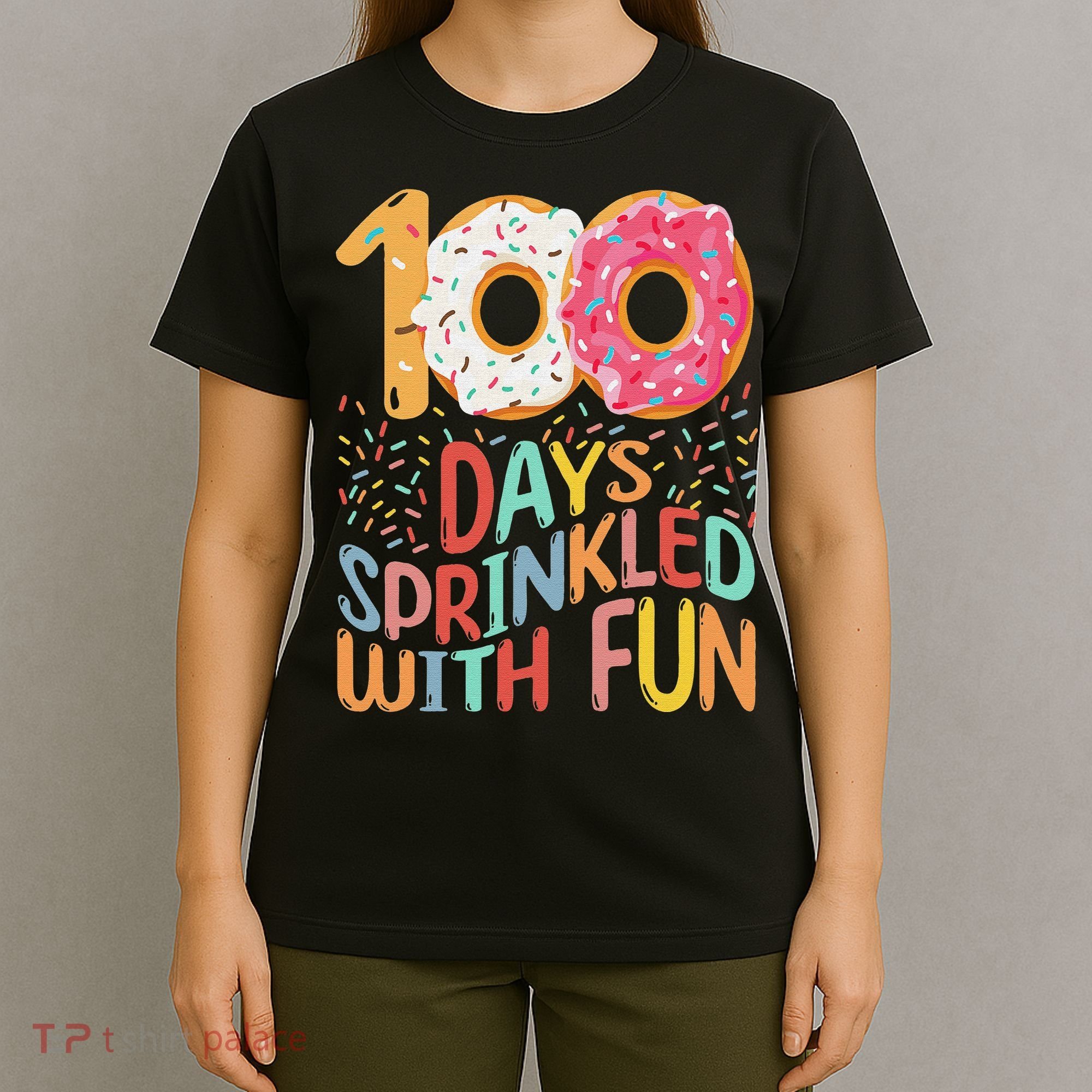 100 Days Sprinkled With Fun Cupcake 100th Day Of School T-Shirt
