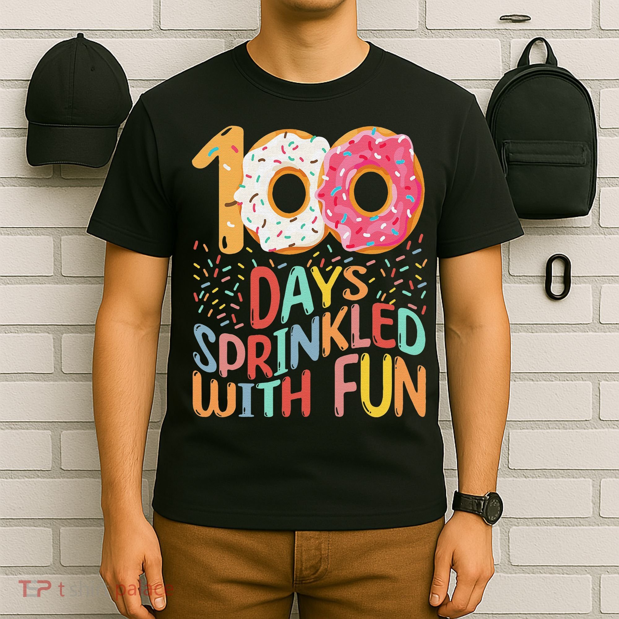 100 Days Sprinkled With Fun Cupcake 100th Day Of School T-Shirt