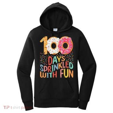 100 Days Sprinkled With Fun Cupcake 100th Day Of School Women's Hoodie