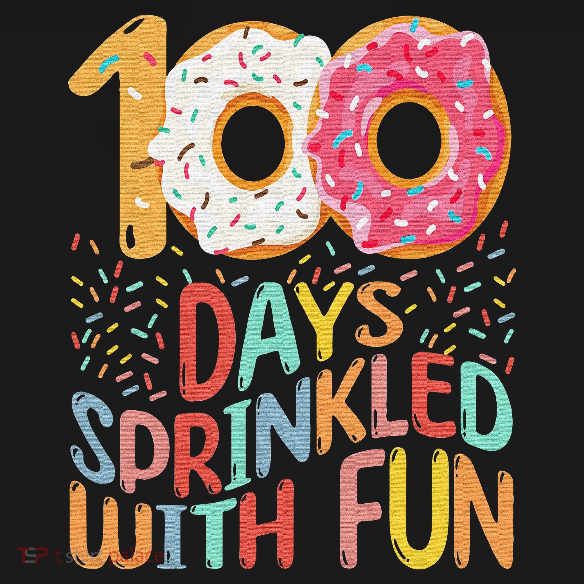 100 Days Sprinkled With Fun Cupcake 100th Day Of School Women's Tank Top
