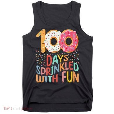 100 Days Sprinkled With Fun Cupcake 100th Day Of School Tank Top