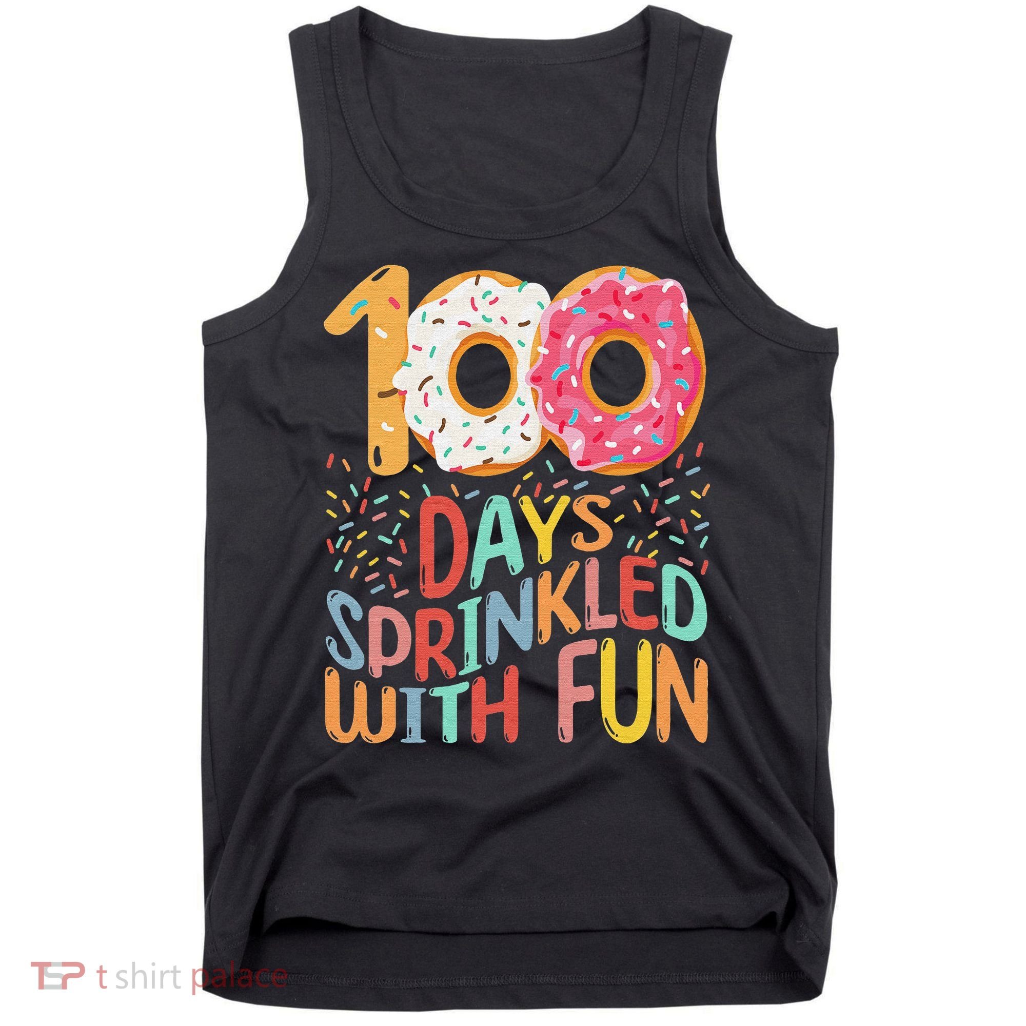 100 Days Sprinkled With Fun Cupcake 100th Day Of School Tank Top