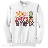 100 Days Sharper 100 Days Celebration For Teacher 100 Days Of School Sweatshirt thumb 0