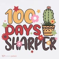 100 Days Sharper 100 Days Celebration For Teacher 100 Days Of School Polo thumb 3