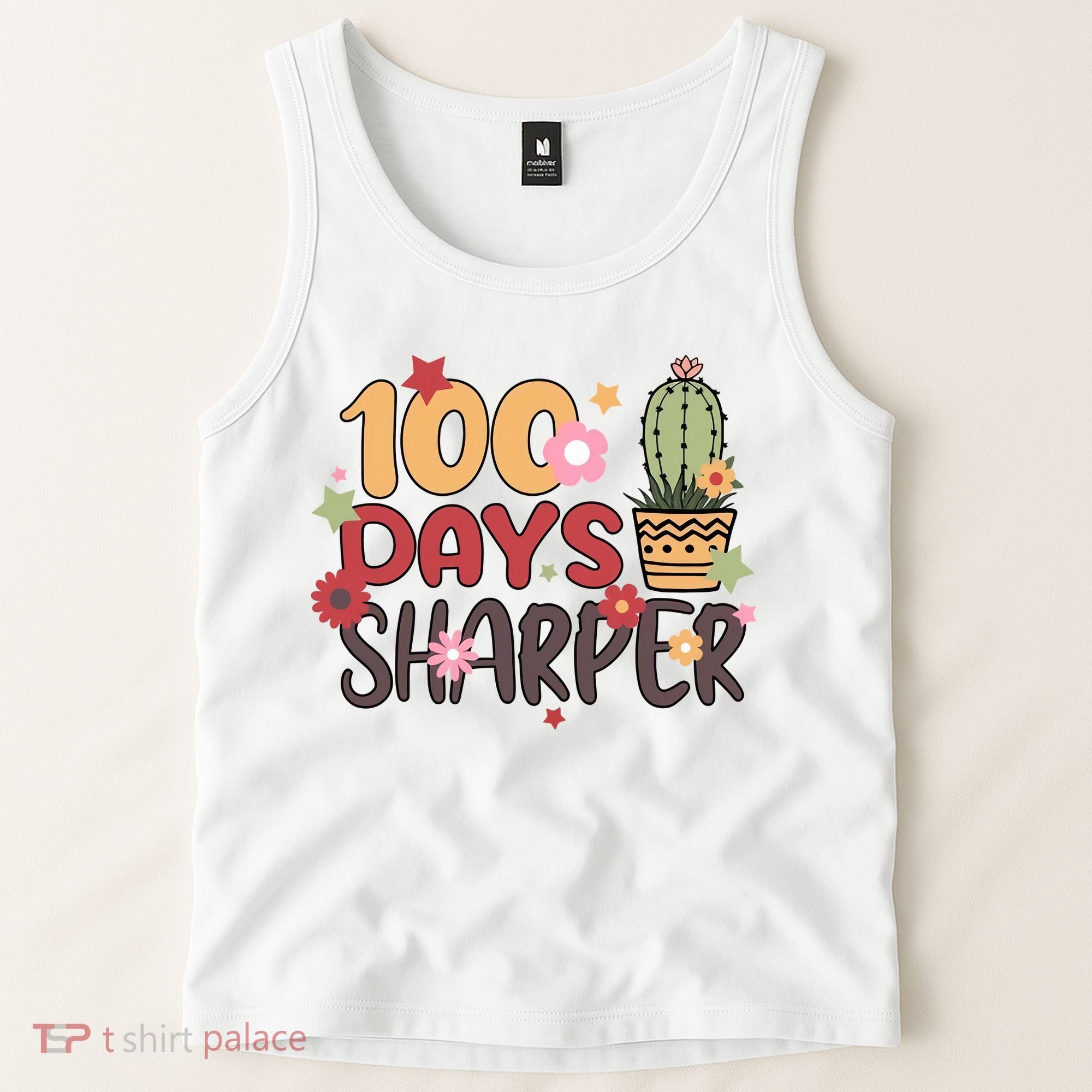100 Days Sharper 100 Days Celebration For Teacher 100 Days Of School Tank Top