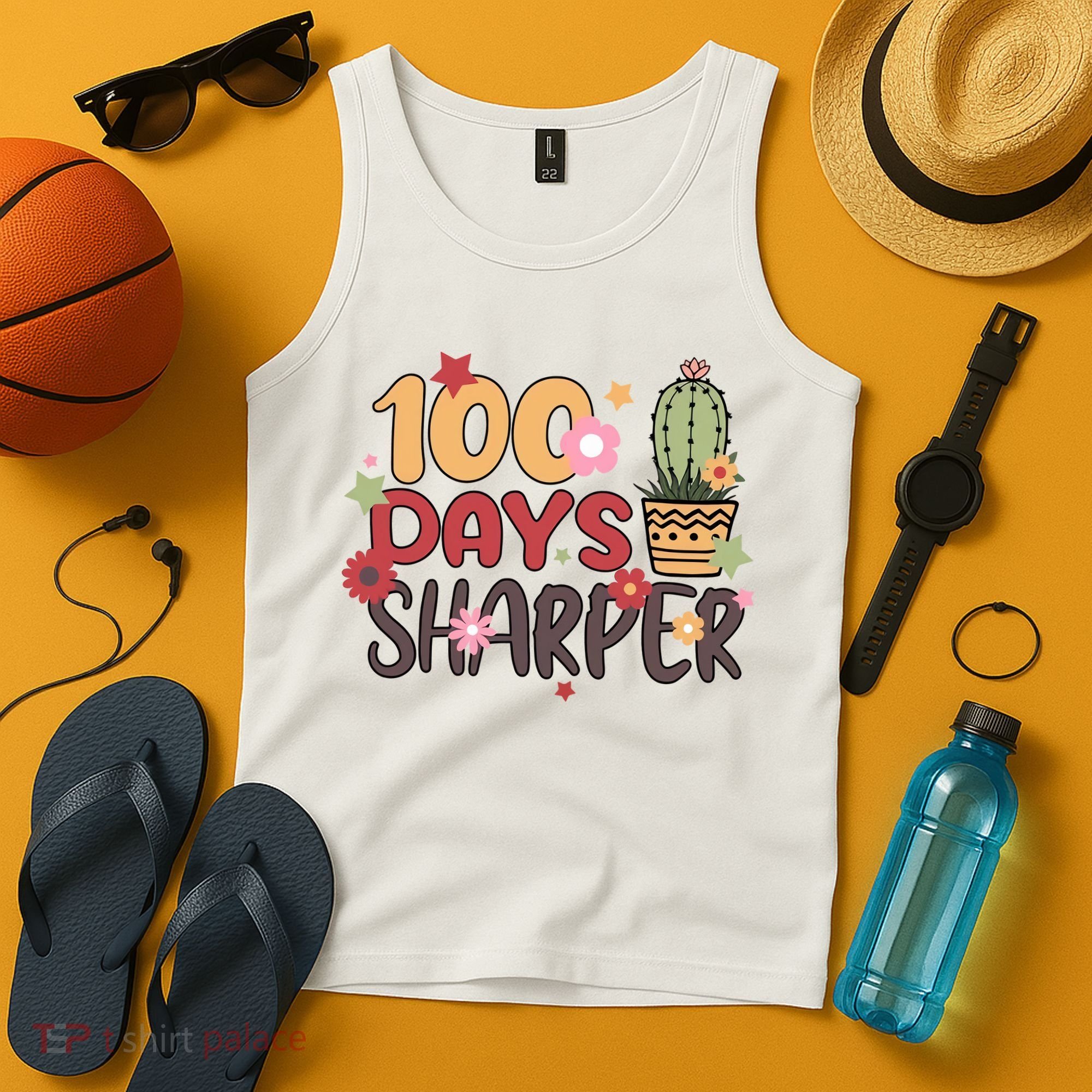 100 Days Sharper 100 Days Celebration For Teacher 100 Days Of School Tank Top