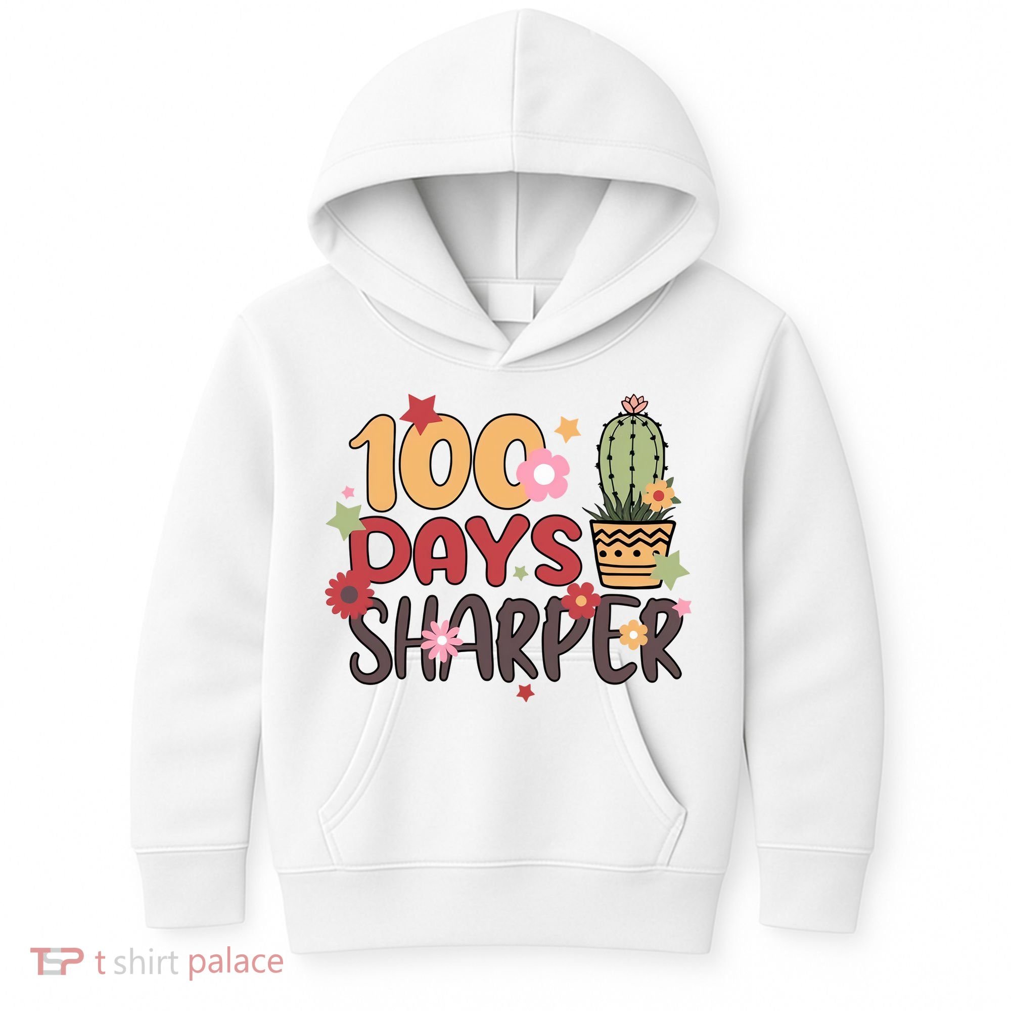 100 Days Sharper 100 Days Celebration For Teacher 100 Days Of School Kids Hoodie