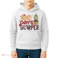 100 Days Sharper 100 Days Celebration For Teacher 100 Days Of School Kids Hoodie thumb 4
