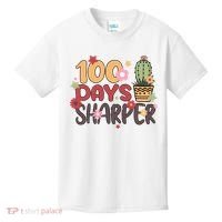 100 Days Sharper 100 Days Celebration For Teacher 100 Days Of School Kids T-Shirt thumb 0