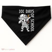 101 Days School Dabbing Dalmatian Dog Teachers USA-Made Doggie Bandana thumb 0