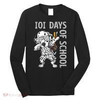 101 Days School Dabbing Dalmatian Dog Teachers Long Sleeve Shirt thumb 0