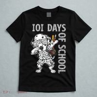 101 Days School Dabbing Dalmatian Dog Teachers T-Shirt thumb 5