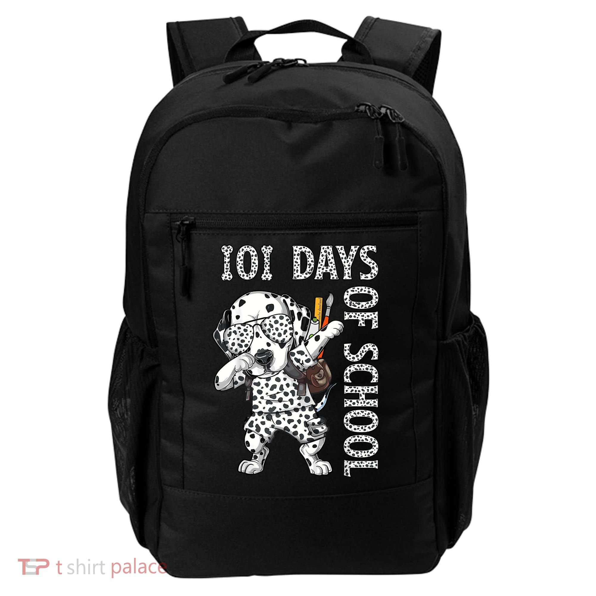 101 Days School Dabbing Dalmatian Dog Teachers Backpack