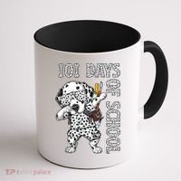 101 Days School Dabbing Dalmatian Dog Teachers Coffee Mug thumb 1