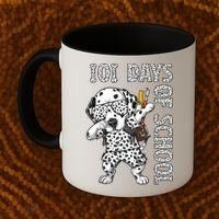 101 Days School Dabbing Dalmatian Dog Teachers Coffee Mug thumb 2