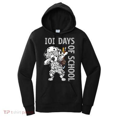 101 Days School Dabbing Dalmatian Dog Teachers Women's Hoodie