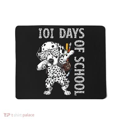 101 Days School Dabbing Dalmatian Dog Teachers Mousepad