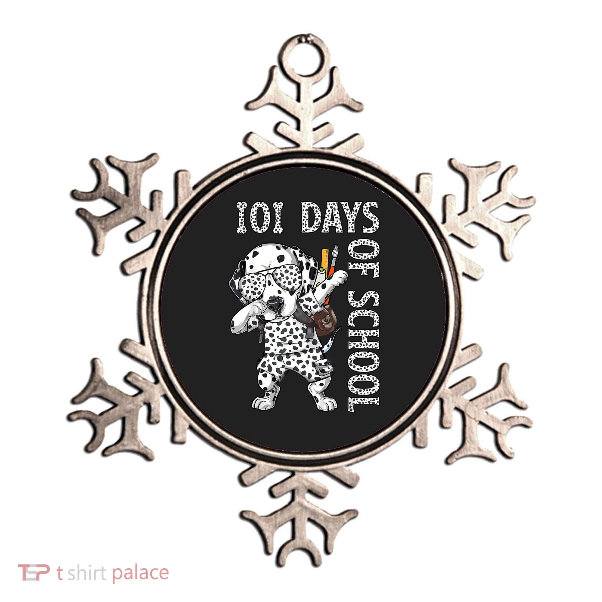 101 Days School Dabbing Dalmatian Dog Teachers Ornament