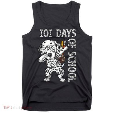 101 Days School Dabbing Dalmatian Dog Teachers Tank Top