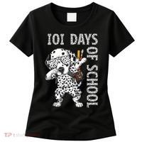 101 Days School Dabbing Dalmatian Dog Teachers Women's T-Shirt thumb 0