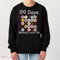 100 Days Sprinkled With Fun, 100th Day Of School, 100 Days Women's Sweatshirt thumb 0