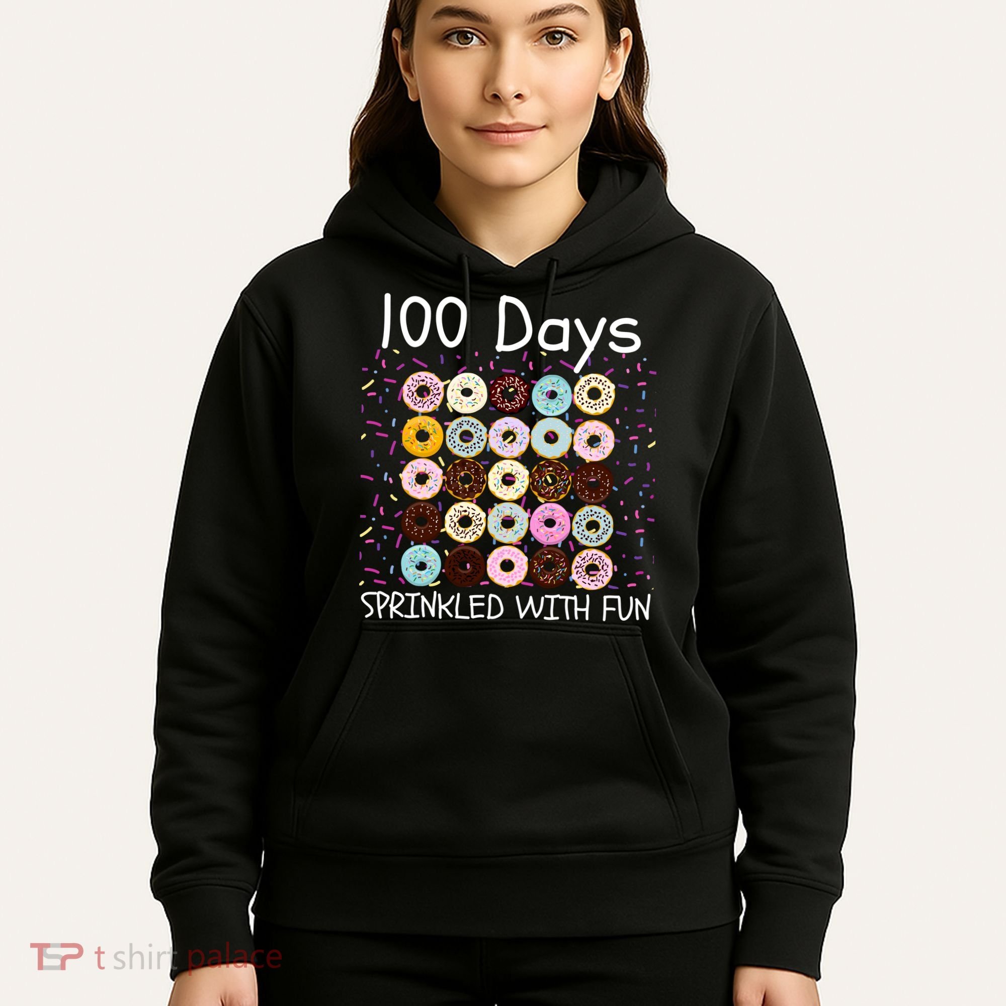100 Days Sprinkled With Fun, 100th Day Of School, 100 Days Hoodie