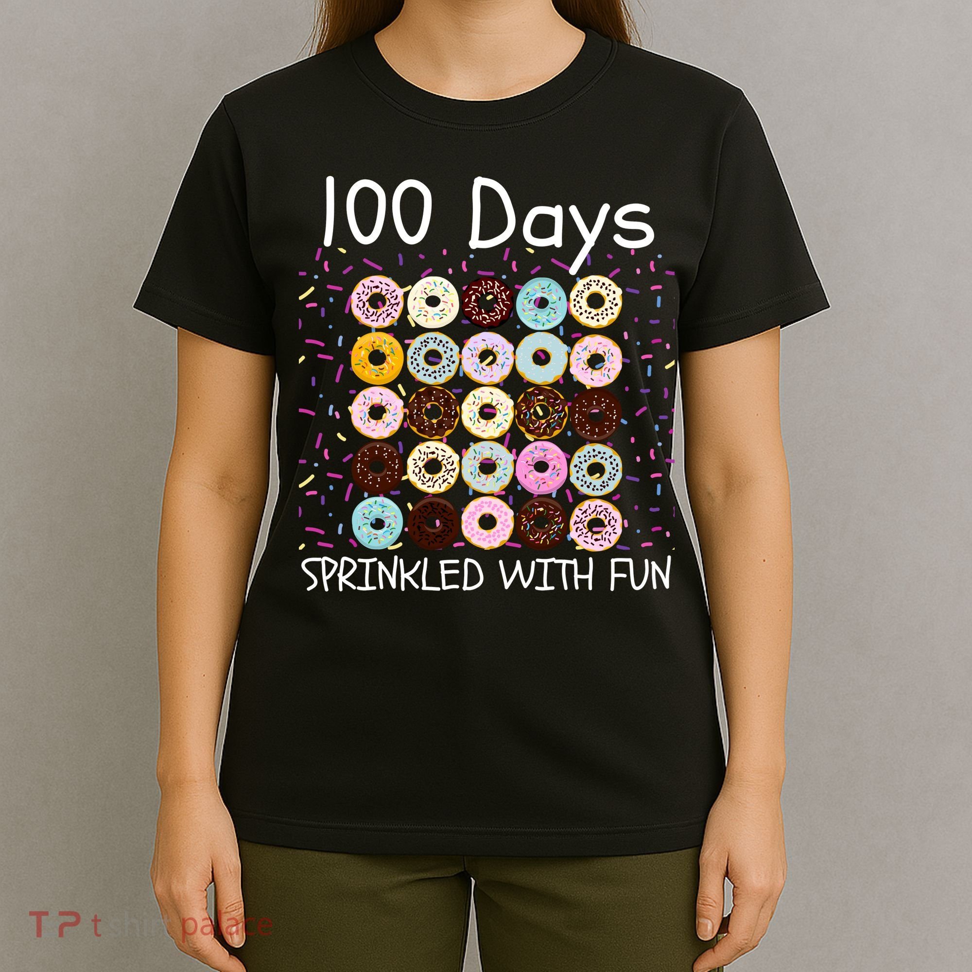 100 Days Sprinkled With Fun, 100th Day Of School, 100 Days T-Shirt