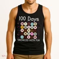 100 Days Sprinkled With Fun, 100th Day Of School, 100 Days Tank Top thumb 3