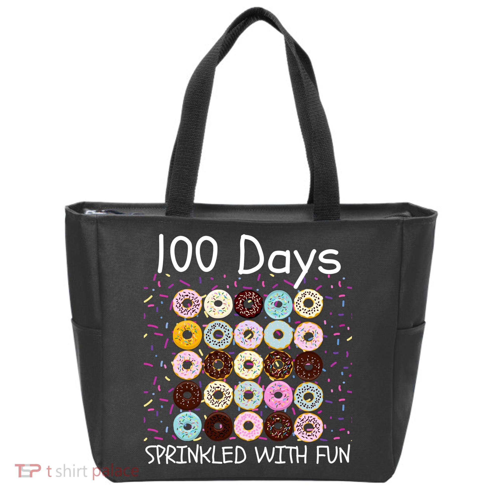 100 Days Sprinkled With Fun, 100th Day Of School, 100 Days Tote Bag