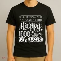 1000 Days Smarter Fifth Grade Teacher 100th Day Of School T-Shirt thumb 3