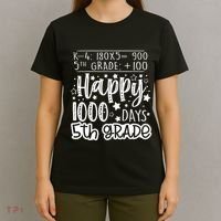 1000 Days Smarter Fifth Grade Teacher 100th Day Of School T-Shirt thumb 4