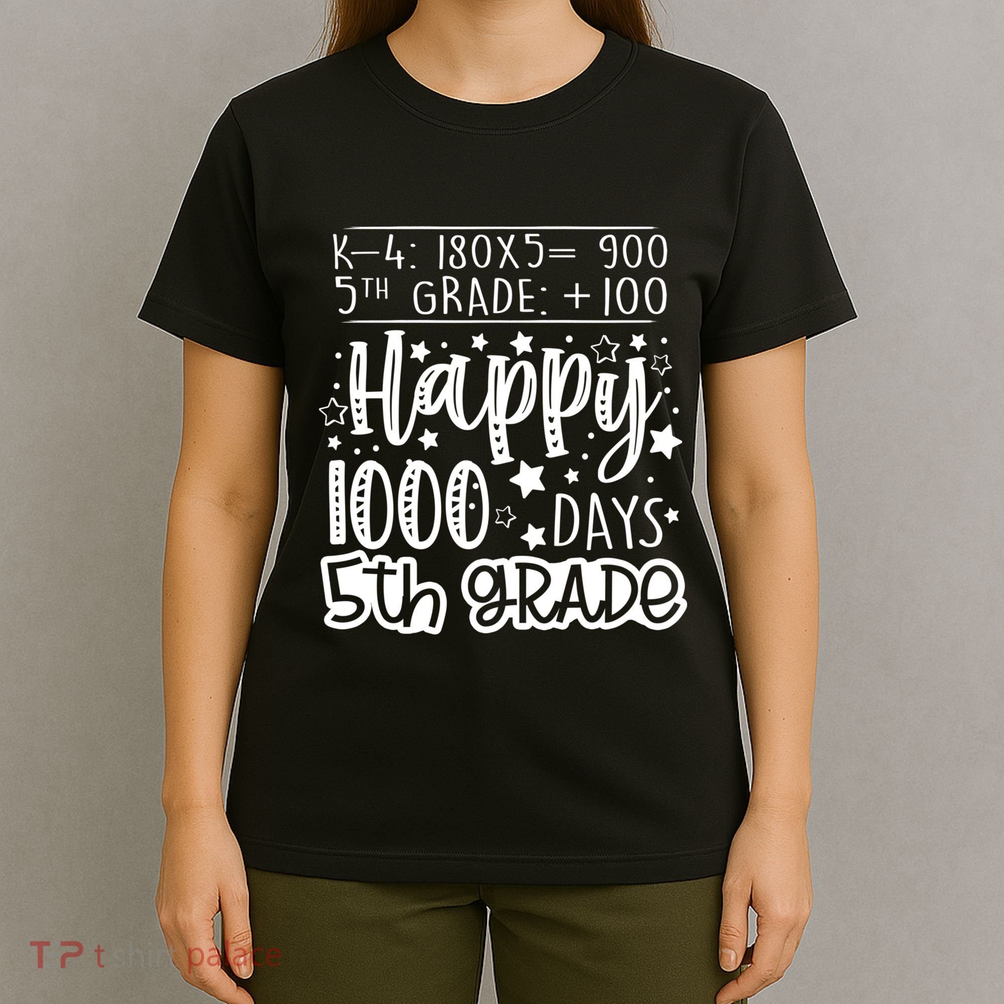 1000 Days Smarter Fifth Grade Teacher 100th Day Of School T-Shirt