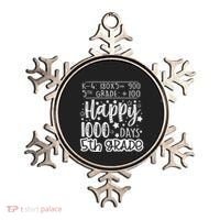 1000 Days Smarter Fifth Grade Teacher 100th Day Of School Ornament thumb 0