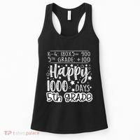 1000 Days Smarter Fifth Grade Teacher 100th Day Of School Women's Tank Top thumb 0