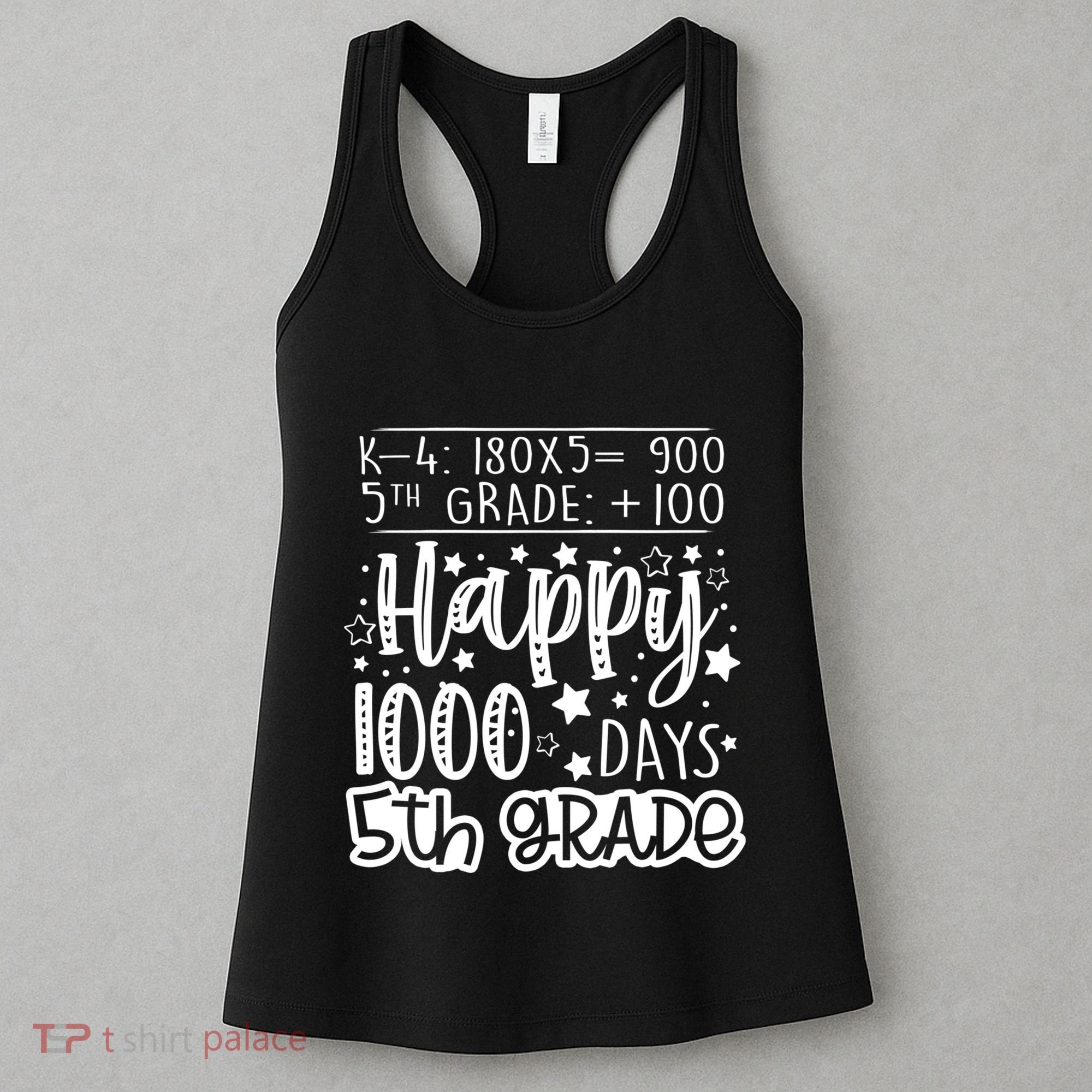 1000 Days Smarter Fifth Grade Teacher 100th Day Of School Women's Tank Top