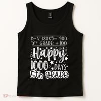 1000 Days Smarter Fifth Grade Teacher 100th Day Of School Tank Top thumb 2