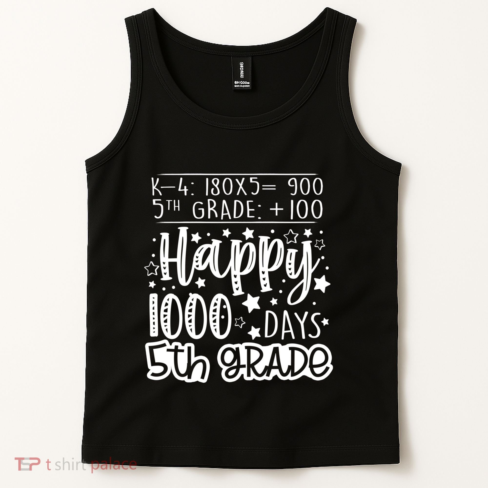 1000 Days Smarter Fifth Grade Teacher 100th Day Of School Tank Top