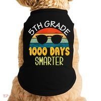 1000 Days Smarter Fifth 5th Grade Teacher Student Of School Doggie Tank thumb 0