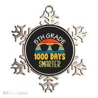 1000 Days Smarter Fifth 5th Grade Teacher Student Of School Ornament thumb 0