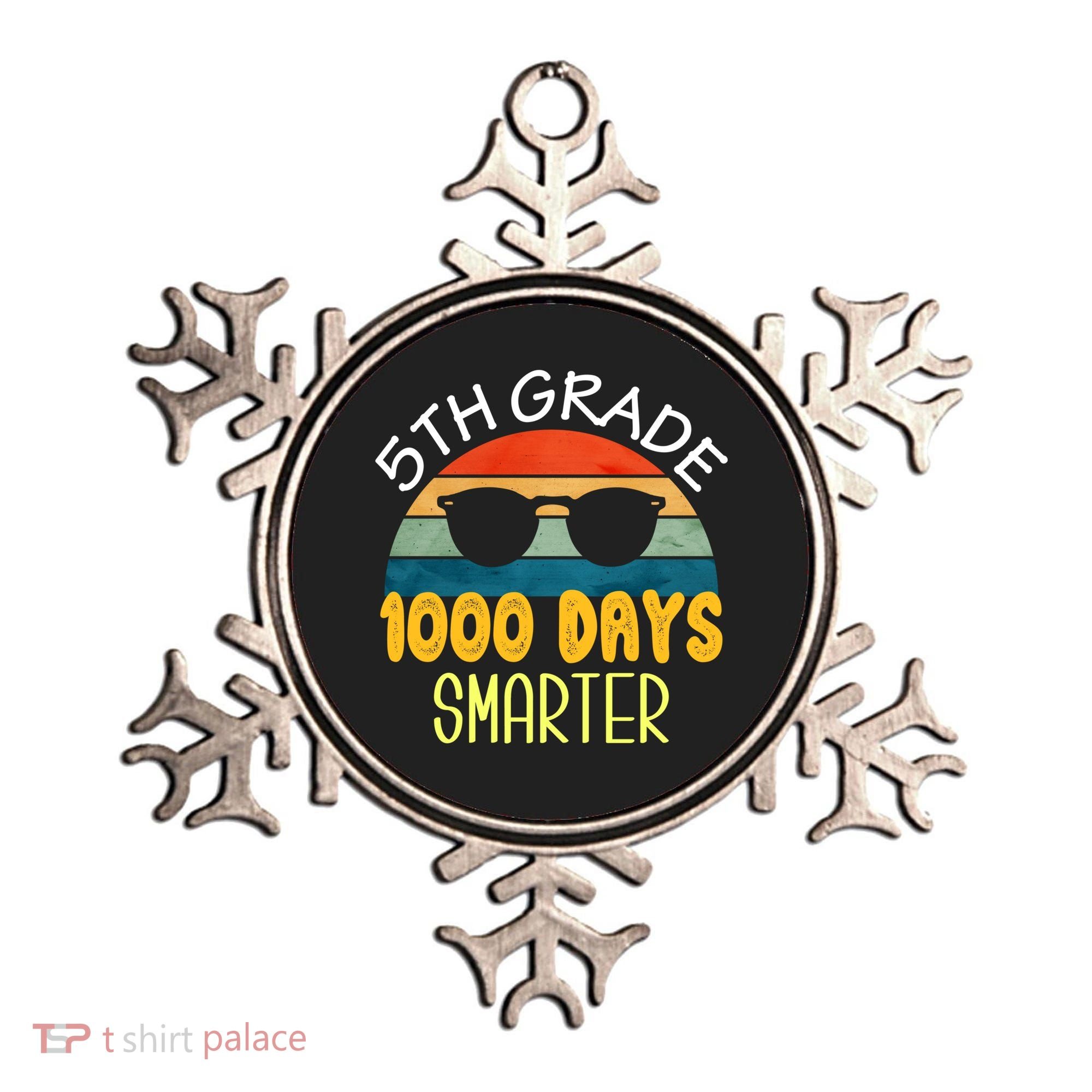 1000 Days Smarter Fifth 5th Grade Teacher Student Of School Ornament