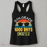 1000 Days Smarter Fifth 5th Grade Teacher Student Of School Women's Tank Top thumb 3