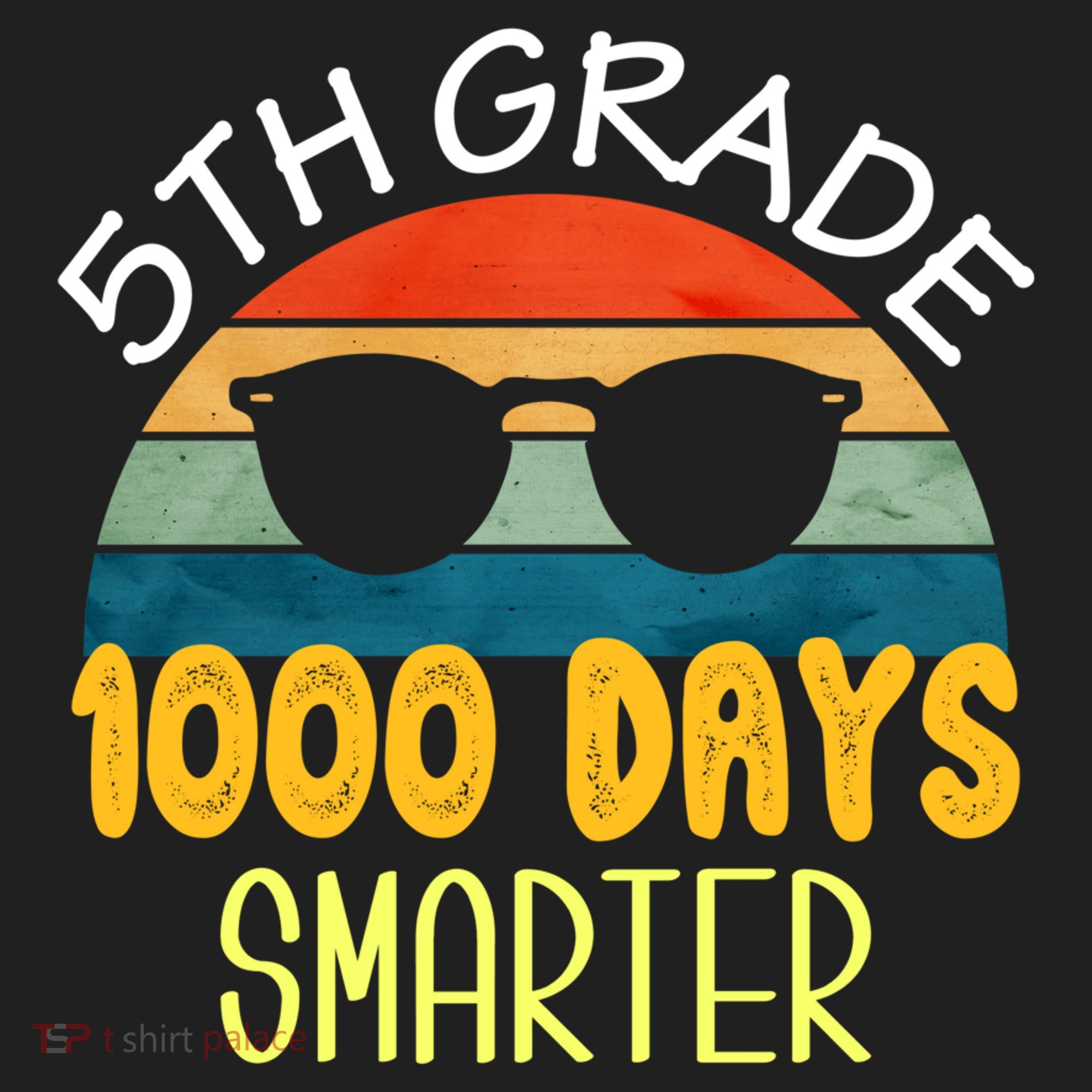 1000 Days Smarter Fifth 5th Grade Teacher Student Of School Golf Towel