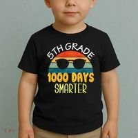 1000 Days Smarter Fifth 5th Grade Teacher Student Of School Toddler T-Shirt thumb 2